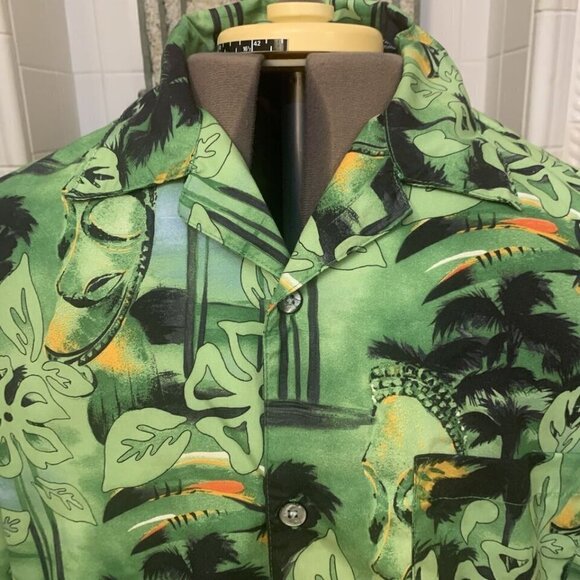 No Boundaries. Sz Large. Short Sleeve. Button Up. Aloha Hawaiian Shirt. B99 - Picture 5 of 7